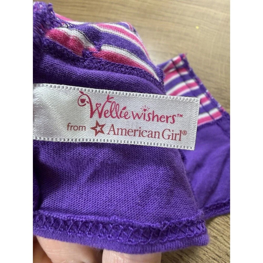 American Girl Doll Wellie Wishers Emerson Top & Camille Rain Boots